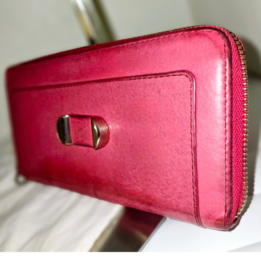 See By Chloe Bowtie Fuschia Leather Wallet